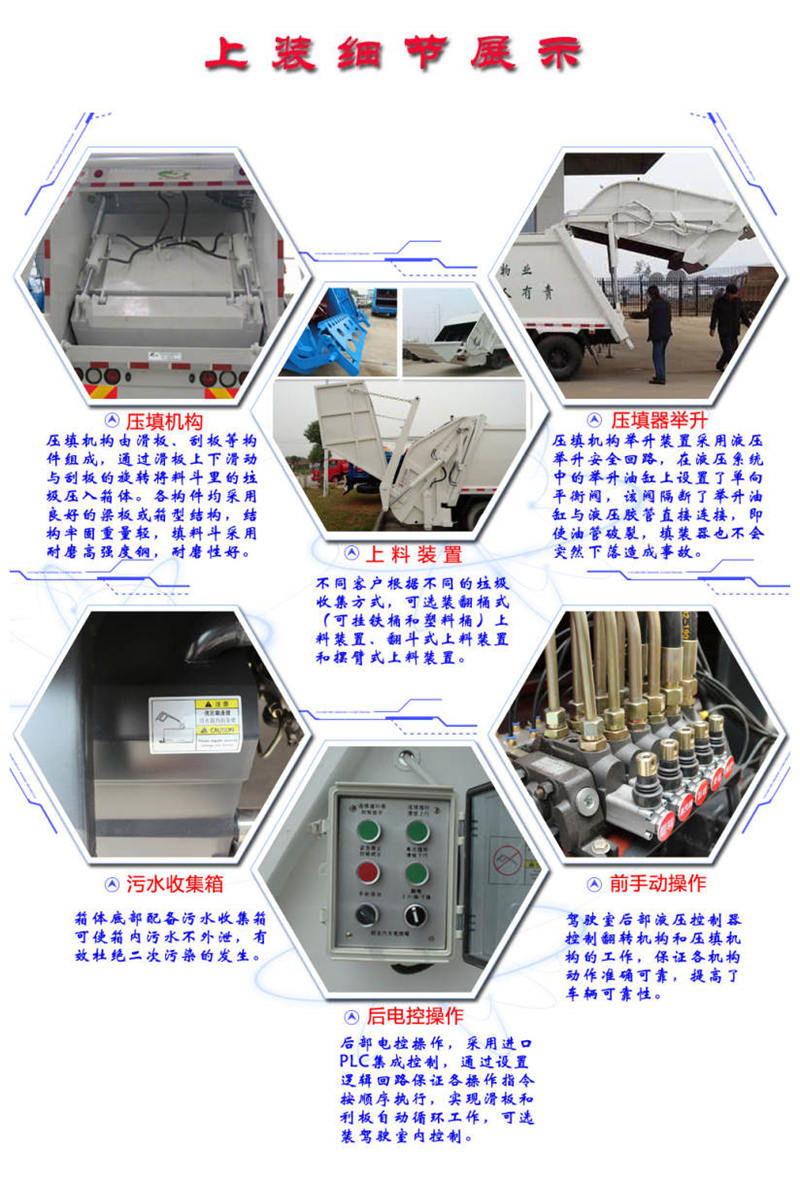 國(guó)六多利卡8方壓縮垃圾車(chē)